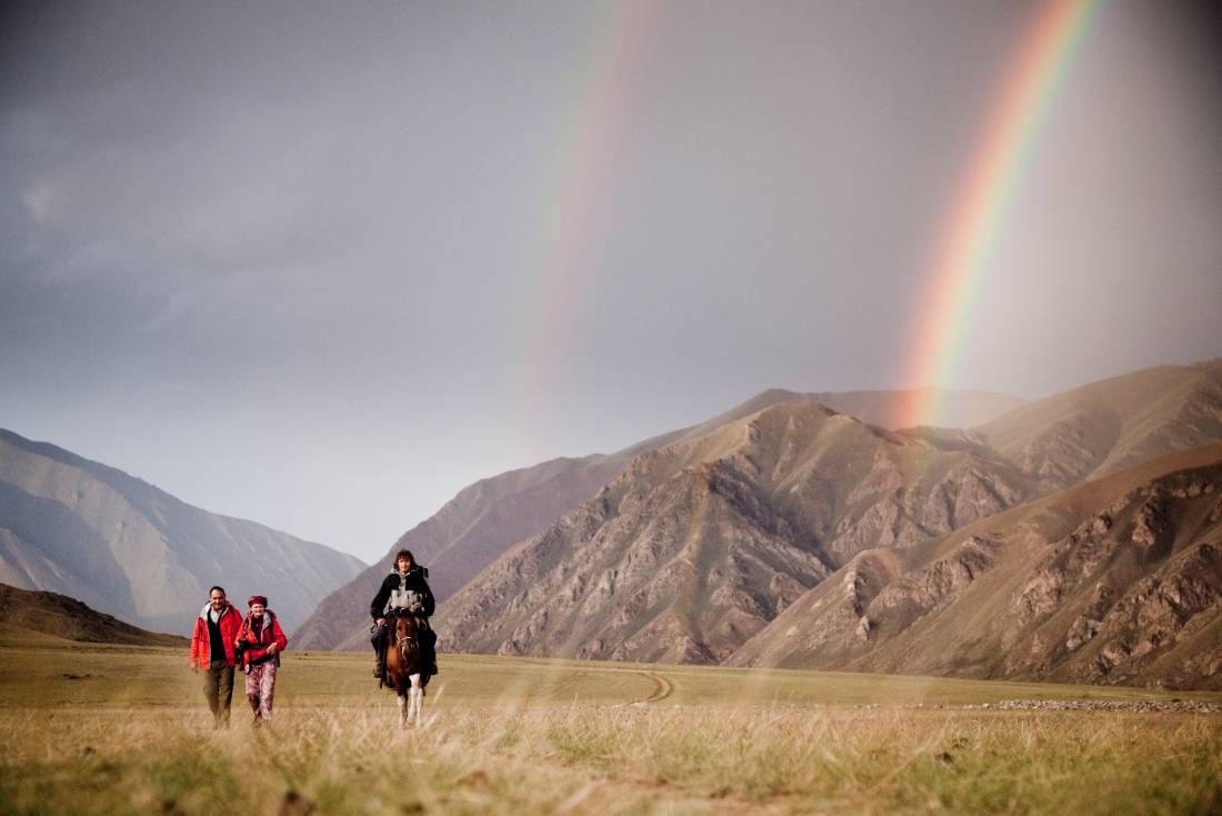 Exploration by foot or by horse is ideal in Mongolia |  <i>Cam Cope</i>