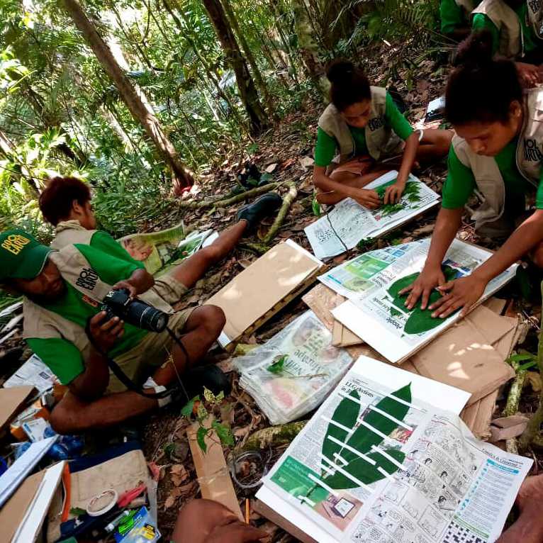 Biodiversity team in Papua New Guinea Forests with Cool Earth