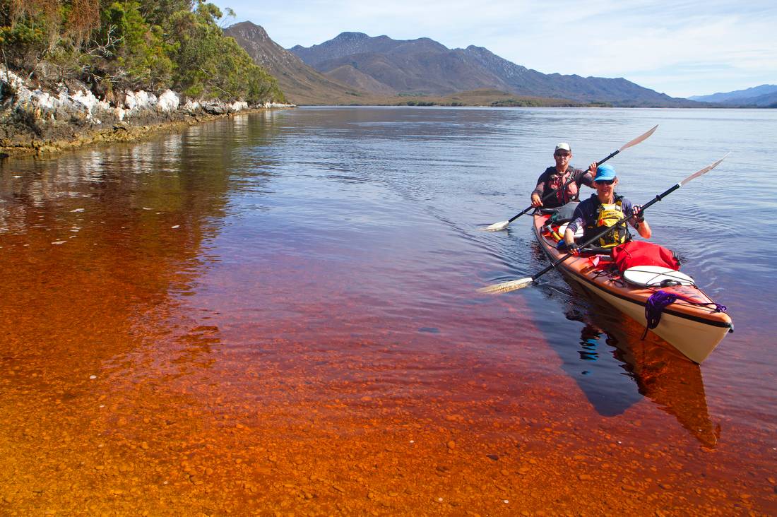 Paddling in Port Davey