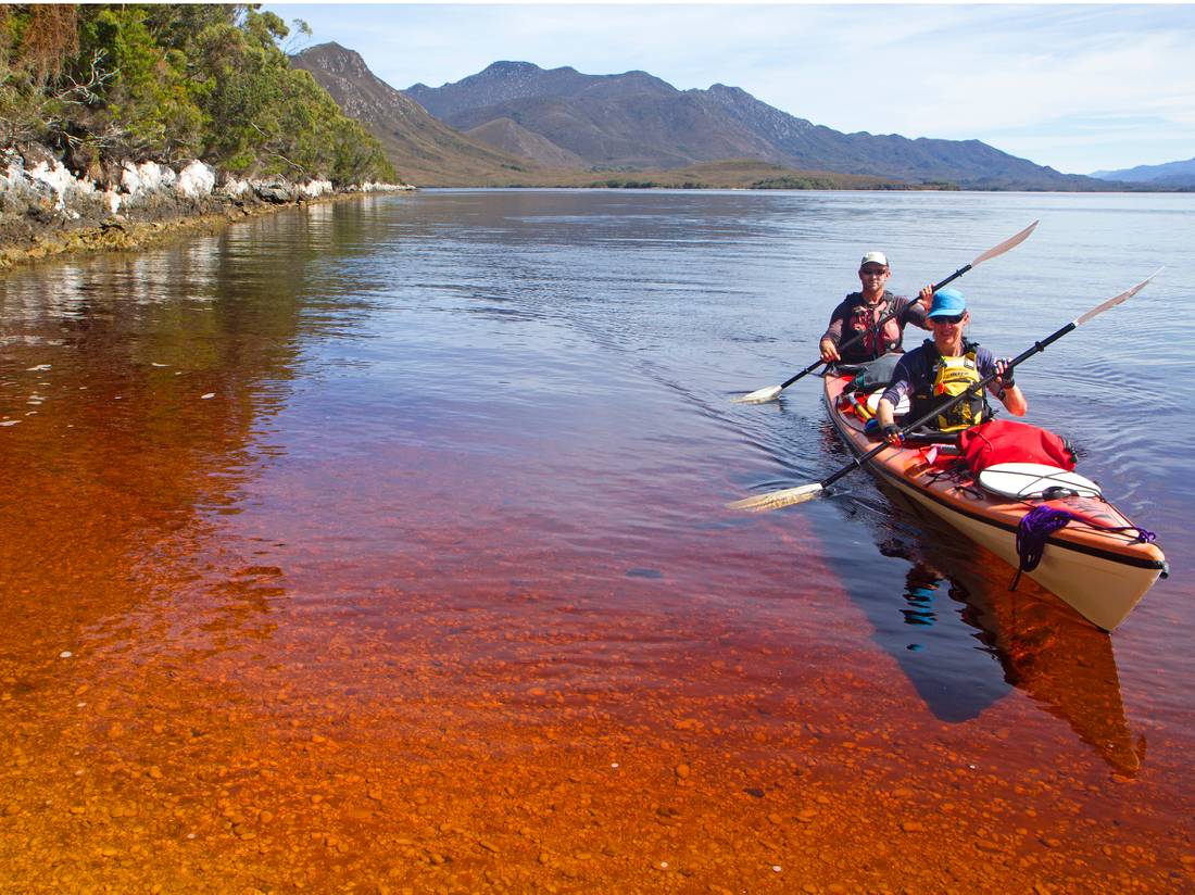 Paddling in Port Davey