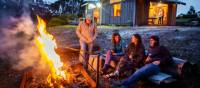 Relaxing after a day of kayaking near Bruny Island, Tasmania