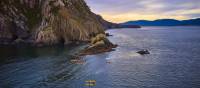 Kayaking near Bruny Island, Tasmania