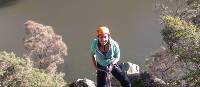 Rock climbing in Cataract Gorge, near Launceston