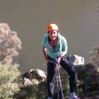 Rock climbing in Cataract Gorge, near Launceston