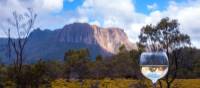 Enjoy a glass of wine after a day's trek along the Overland Track | Great Walks of Australia