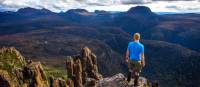 Admiring the expansive views from Mount Oakleigh | Great Walks of Australia