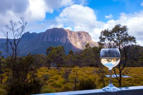 Enjoy a glass of wine after a day's trek along the Overland Track |  <i>Great Walks of Australia</i>