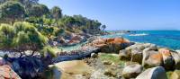 Hikers enjoying a dip at a secluded beach after a 9km coastal walk | Michael Buggy