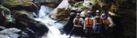 Trekkers getting a pose on in front of the rapids |  <i>Michele Eckersley</i>