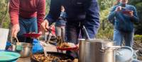 Meal time on the Franklin River expedition | Glenn Walker