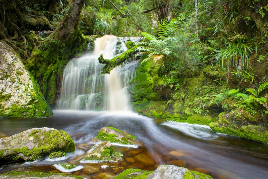 Stunning waterfall along the Franklin River |  <i>Glenn Walker</i>