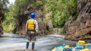 GWP_Franklin_River_2015_20150121_2251,Glenn Walker Rafter admiring the famous Rock Island Bend on the Franklin