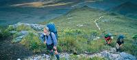 Hiker stops to rest on the South Coast Track |  <i>Don Fuchs</i>