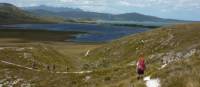 Trekkers walking along a section of the South Coast Track | Michel Gueneau