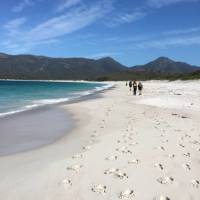 Walking on Wineglass Bay | Michael Hall