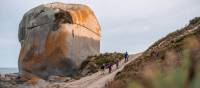 Walkers near Castle Rock, Flinders Island