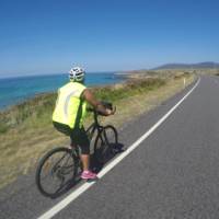 Cycling towards Bicheno on the East Coast of Tasmania | Brad Atwal