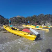 Taking a break from kayaking on Coles Bay | Brad Atwal