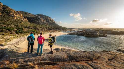 The Flinders Island coastline offers wonderful walking opportunities