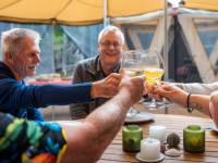 Relax after a day of great walks in our Eco-Comfort Camp communal area |  <i>Lachlan Gardiner</i>