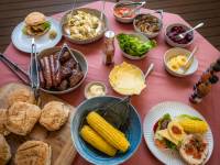 Meal time at our Eco-Comfort Camp |  <i>Lachlan Gardiner</i>