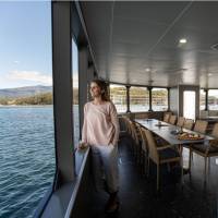 Our spacious Dining Room & Bar on expedition vessel Odalisque III