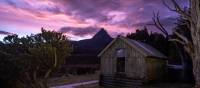 Sunset over Barn Bluff from the Waterfall Valley campsite | Matt Griffiths