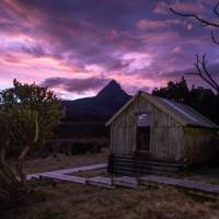 Sunset over Barn Bluff from the Waterfall Valley campsite | Matt Griffiths