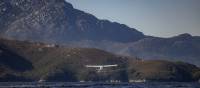 Seaplane taking off in Bathurst Harbour