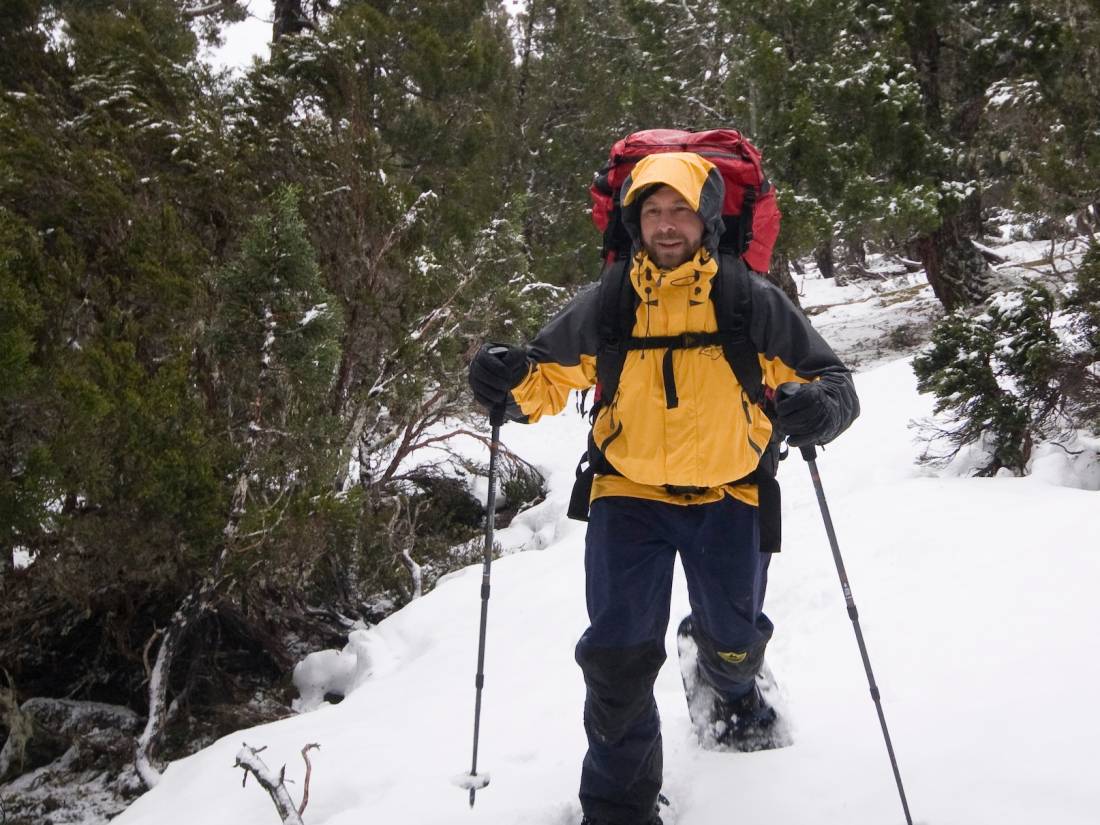 Snowshoeing amongst the Pencil Pines, Walls of Jerusalem |  <i>Aran Price</i>