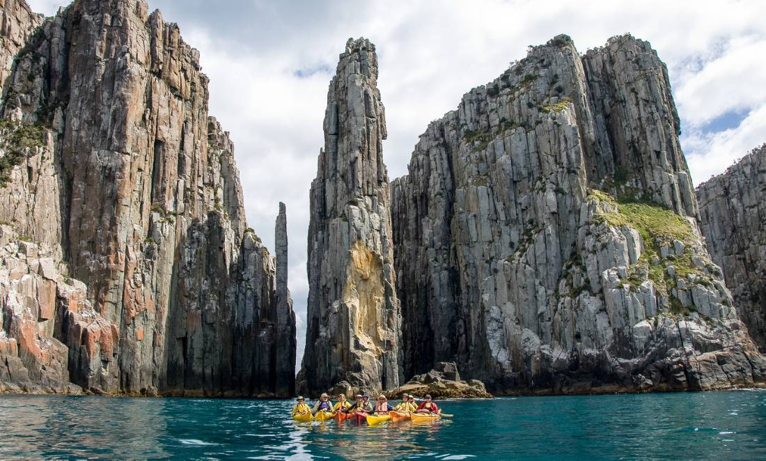 Kayak along the Three Capes for a different perspective of this beautiful part of Tasmania