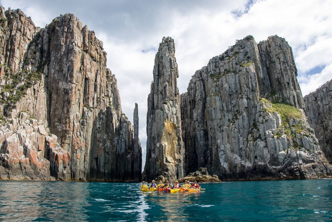 Kayak along the Three Capes for a different perspective of this beautiful part of Tasmania