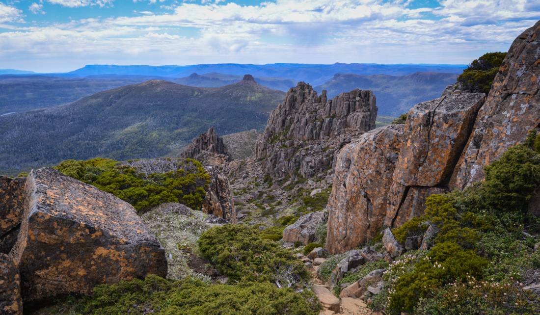 The view from the top of Tasmania, Mt Ossa 1617m |  <i>Mark Whitelock -</i>