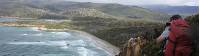 Looking towards South Cape Rivulet from the high clifftops down the coast   |  <i>Phil Wyndham</i>