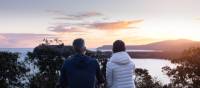 Serene sunsets from your exclusive lodge accommodation | Tasmanian Walking Company