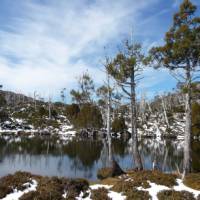 A light dusting of snow on the trail, Walls of Jerusalem | Julianne Camerotto