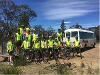 Students cycling in Tasmania |  <i>Holly Van De Beek</i>