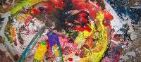 An artists palette preparing vibrant colours of the landscape