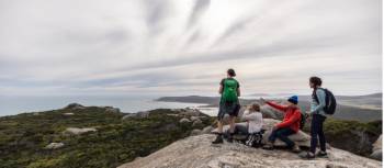 Enjoy expansive views on Mt Killikrankie